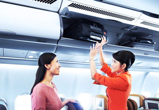 Các vật dụng không được mang theo đối với hành lý xách tay?