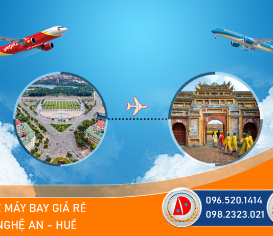Vé máy bay giá rẻ Vinh - Nghệ An đi Huế của Vietjet Air, Đại lý bán vé máy bay giá rẻ đi Huế uy tín
