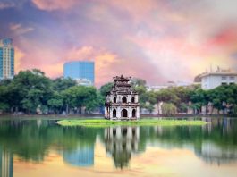 Vé máy bay giá rẻ Cần Thơ đi Hà Nội của Vietjet Air, Khám phá Tháp Rùa – Nơi hồn thiêng giữa lòng thủ đô Hà Nội